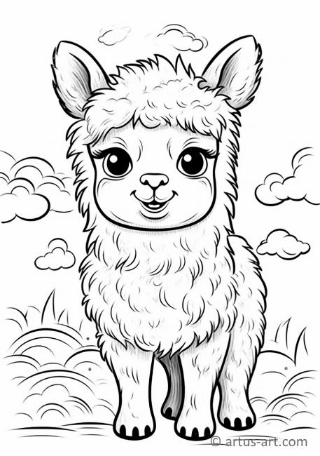 Cute Paca Coloring Page For Kids